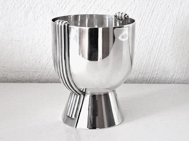BÄGARE/SKÅL, ART DECO, design JEAN PUIFORCAT PARIS c:a 1930