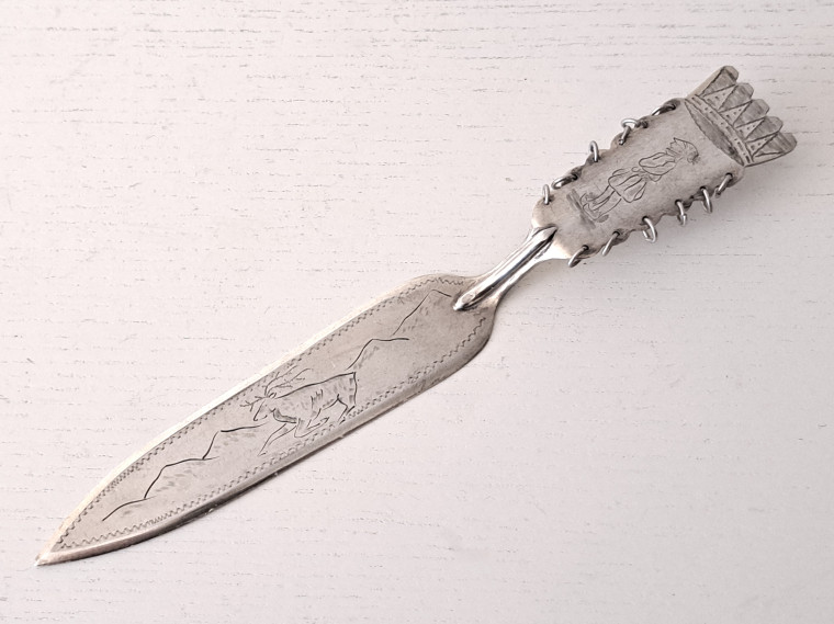 BREVKNIV, SAMESILVER, FORSLUNDS BODEN 1946