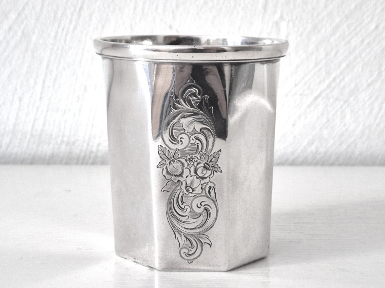 BÄGARE, ÅTTKANTIG, PF PALMGREN STHLM 1858