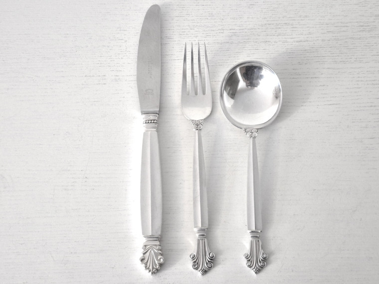 DRONNING, GEORG JENSEN e 1950, UPPSÄTTNING 36 DELAR