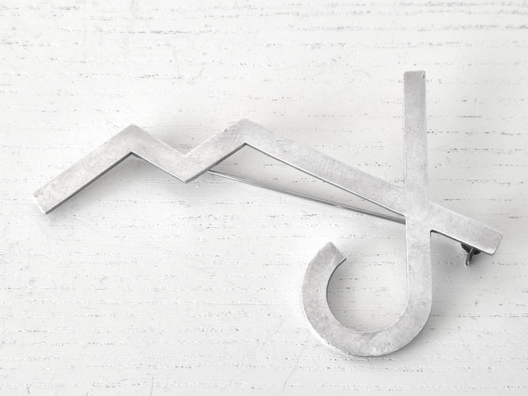 MONOGRAMBROSCH, WIWEN NILSSON LUND 1954