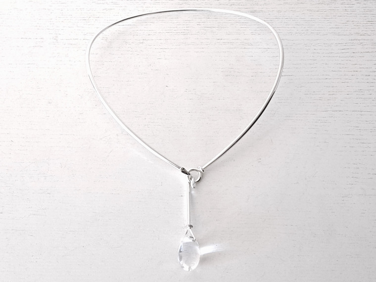 HALSRING m HÄNGE, design TORUN BÜLOW-HÜBE, GEORG JENSEN c:a 1990